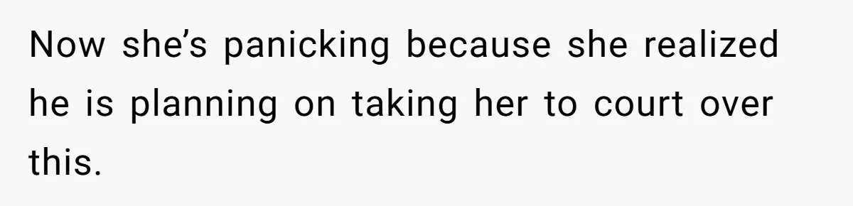 Mom Cries When Daughter Chooses Dad, After Letting Stepson Take Everything Now she’s panicking because she realized he is planning on taking her to court over this.