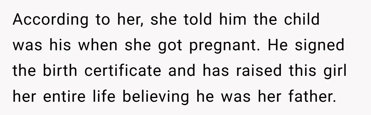 She Showed Up 12 Years Later Claiming He Was the Father, So He Told Her to See Him in Court According to her, she told him the child was his when she got pregnant. He signed the birth certificate and has raised this girl her entire life believing he was...