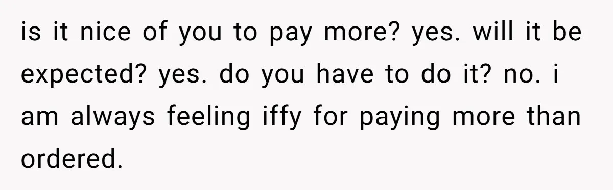 She Showed Up 12 Years Later Claiming He Was the Father, So He Told Her to See Him in Court is it nice of you to pay more? yes. will it be expected? yes. do you have to do it? no. i am always feeling iffy for paying more than...