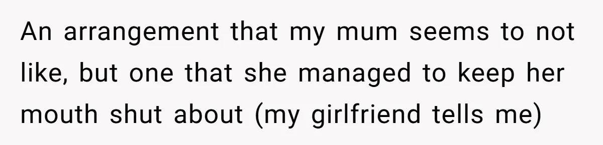 Man Explodes After Mom Forces His Pregnant Girlfriend To Sleep On The Floor An arrangement that my mum seems to not like, but one that she managed to keep her mouth shut about (my girlfriend tells me)