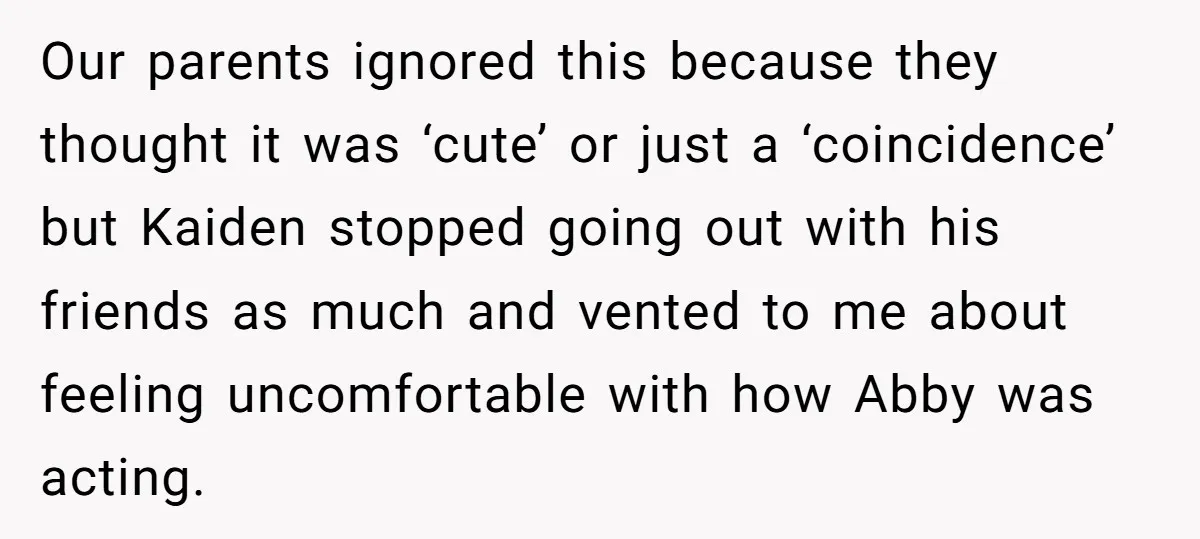 She Threatened to Call the Cops on Her Brother’s “Admirer” After Things Took a Dark Turn Our parents ignored this because they thought it was ‘cute’ or just a ‘coincidence’ but Kaiden stopped going out with his friends as much and vented to me about feeling...