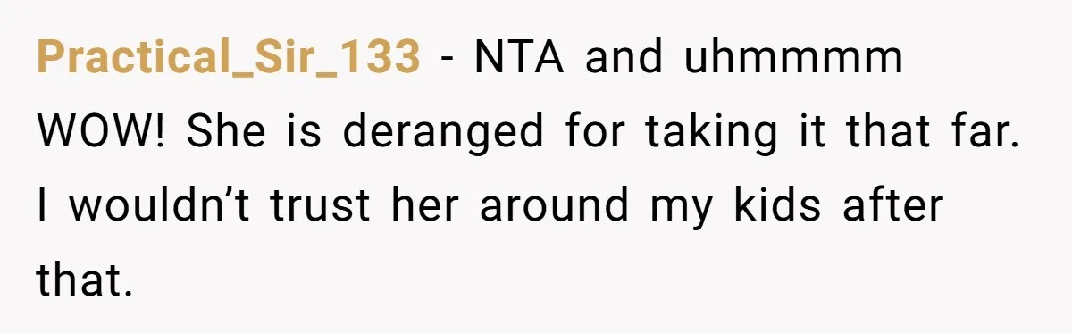 Woman Refuses To Watch Sister-In-Law's Kids Ever Again After She Calls The Cops Over Late Pickup Practical_Sir_133 − NTA and uhmmmm WOW! She is deranged for taking it that far. I wouldn’t trust her around my kids after that.