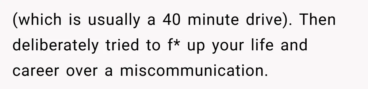 Woman Refuses To Watch Sister-In-Law's Kids Ever Again After She Calls The Cops Over Late Pickup (which is usually a 40 minute drive). Then deliberately tried to f* up your life and career over a miscommunication.