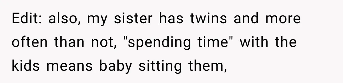 Stepmom Says No To Stepdaughter’s Wedding Prep Because Of Her Rescue Parrot Edit: also, my sister has twins and more often than not, "spending time" with the kids means baby sitting them,