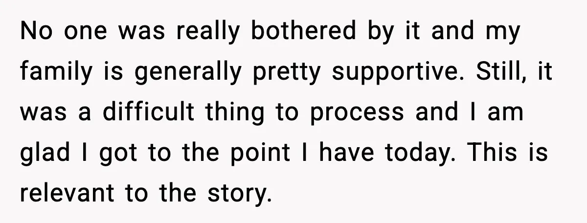Years of Being a Doormat End With One Word: “No” No one was really bothered by it and my family is generally pretty supportive. Still, it was a difficult thing to process and I am glad I got to the...