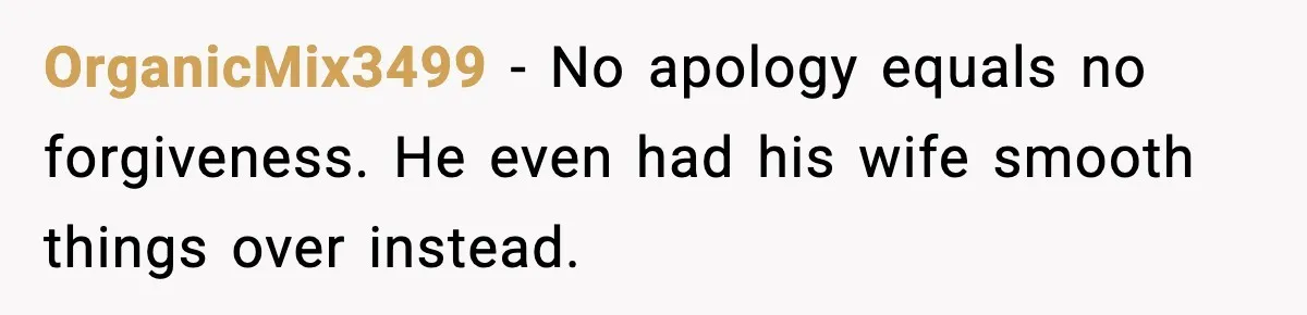 Foster Teen Accused of Theft at Party, Refuses to Forgive After Truth Comes Out OrganicMix3499 - No apology equals no forgiveness. He even had his wife smooth things over instead.