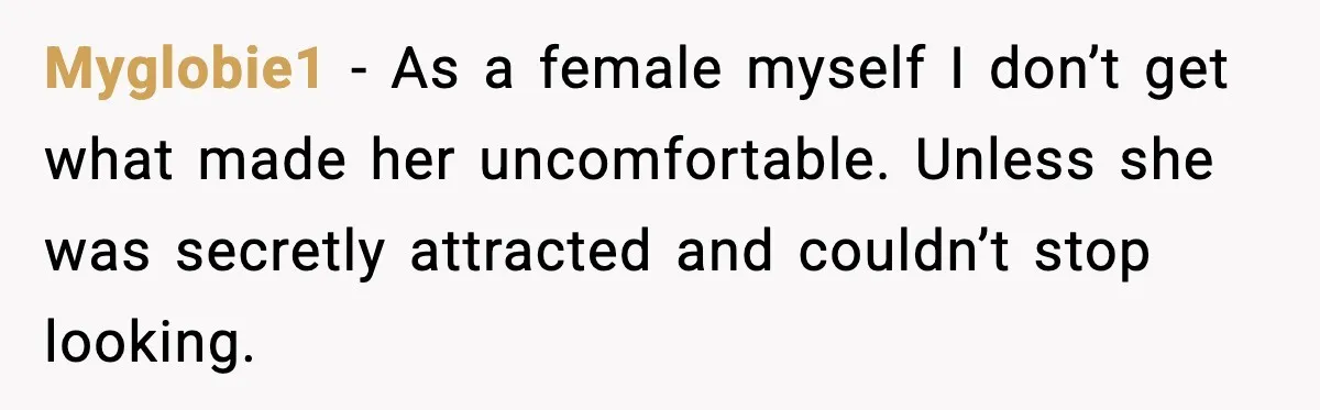 Man Wears A Speedo After Being Told His Underwear Was “Inappropriate” Myglobie1 - As a female myself I don’t get what made her uncomfortable. Unless she was secretly attracted and couldn’t stop looking.