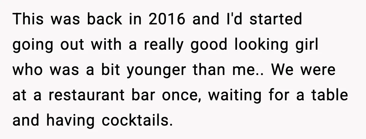 Man Fights Back With Cocktail Umbrellas After Girlfriend Calls His Drink “Gay” This was back in 2016 and I'd started going out with a really good looking girl who was a bit younger than me.. We were at a restaurant bar once,...