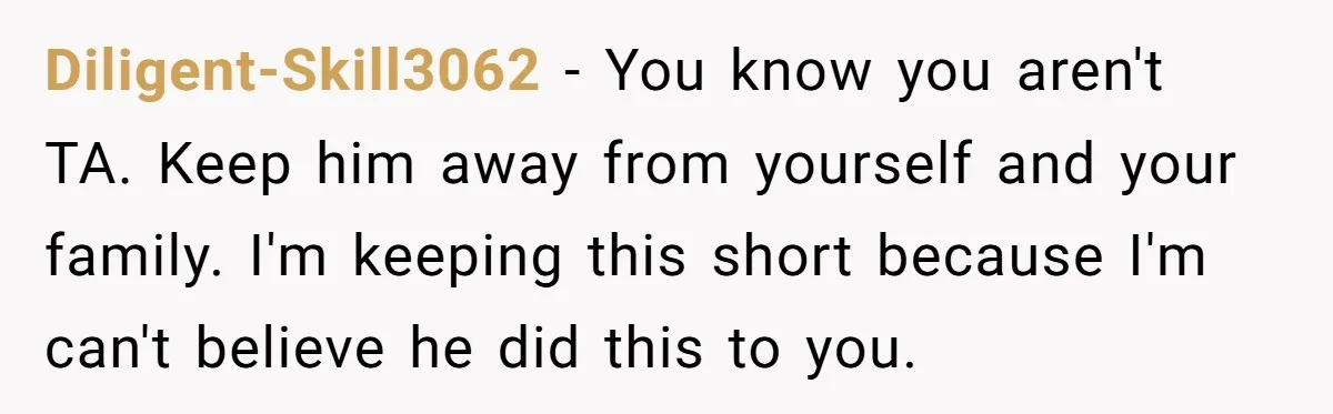 A Grieving Husband Rejects His Dad’s Pressure to Move on Quickly After His Wife Passes Diligent-Skill3062 − You know you aren't TA. Keep him away from yourself and your family. I'm keeping this short because I'm can't believe he did this to you.