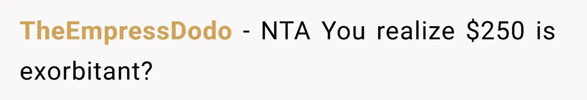 Wife Struggles To Afford Nursery While Unemployed Husband Refuses To Quit $250 Massages TheEmpressDodo − NTA You realize $250 is exorbitant?