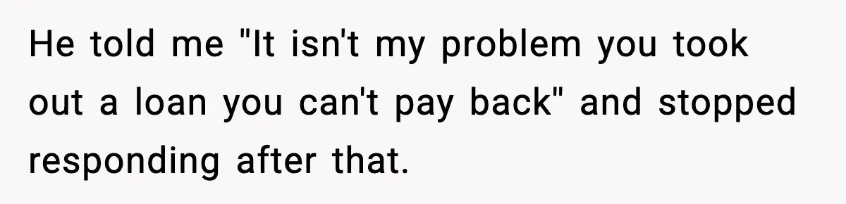 Woman Sells Ex-Fiancé’s Family Heirloom Ring After He Refuses To Help Pay $20K Cancelled Wedding Debt He told me ''It isn't my problem you took out a loan you can't pay back'' and stopped responding after that.