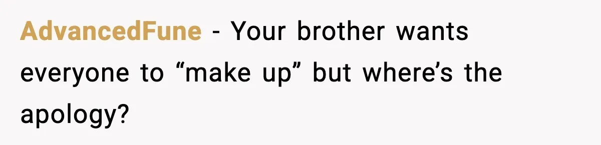 Woman Refuses To Attend SIL’s Baby Shower After Cruel Comments About Her Pregnancy AdvancedFune − Your brother wants everyone to “make up” but where’s the apology?