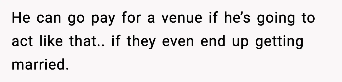Couple Uninvites Friend From Wedding But Still Wants To Use His Property, He Refuses He can go pay for a venue if he’s going to act like that.. if they even end up getting married.