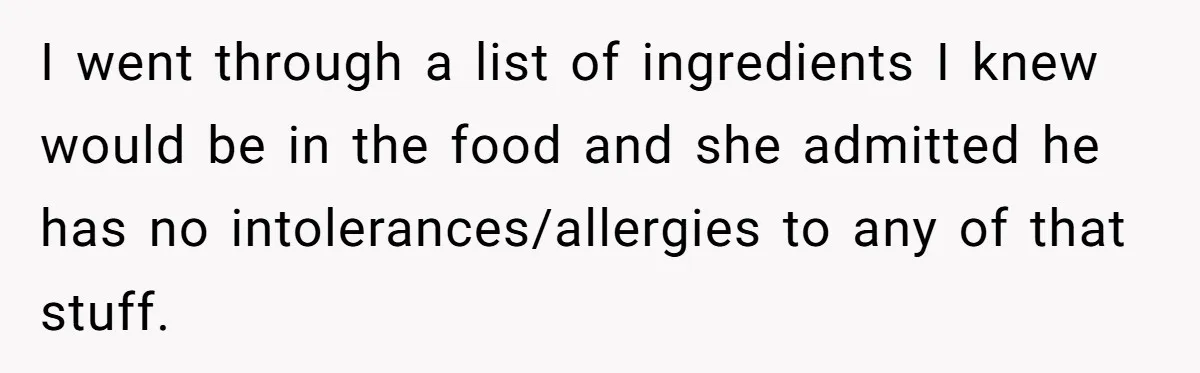 Bride Refuses To Serve Meat At Wedding, Tells Meat-Loving Uncle To Bring McDonald’s If He Can’t Cope I went through a list of ingredients I knew would be in the food and she admitted he has no intolerances/allergies to any of that stuff.