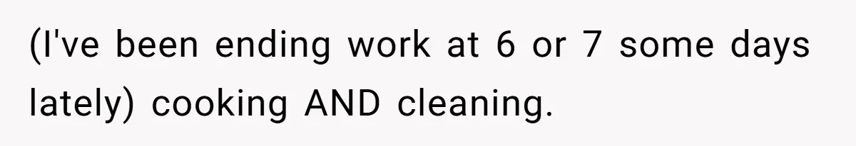 Woman Leaves Massive Kitchen Mess After Cooking To Prove A Point When Husband Refuses To Clean As He Goes (I've been ending work at 6 or 7 some days lately) cooking AND cleaning.