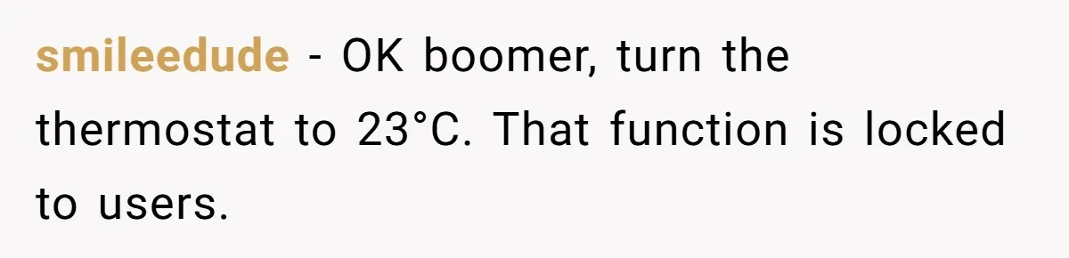 What Happens When Voice Assistance Answers You Like A Real Boomer smileedude − OK boomer, turn the thermostat to 23°C. That function is locked to users.