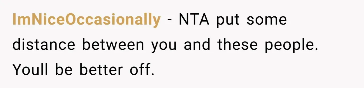 Hungry DIL Finishes Massive Steak, MIL Calls Her “Unhealthy” And Demands She Pay Everything ImNiceOccasionally − NTA put some distance between you and these people. Youll be better off.
