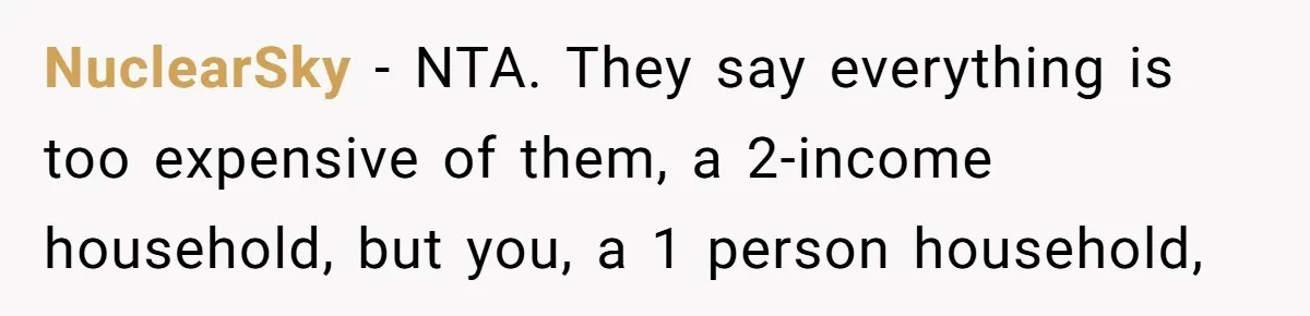 Woman Refuses To Give Up Her Apartment After Her Engaged Roommate Asks Her To Move Out NuclearSky − NTA. They say everything is too expensive of them, a 2-income household, but you, a 1 person household,