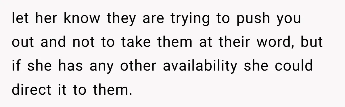 Woman Refuses To Give Up Her Apartment After Her Engaged Roommate Asks Her To Move Out let her know they are trying to push you out and not to take them at their word, but if she has any other availability she could direct it to...
