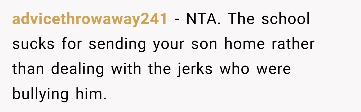 Dad Let His Son Wear A Dress To School, Then His Son Paid The Price advicethrowaway241 − NTA. The school sucks for sending your son home rather than dealing with the jerks who were bullying him.