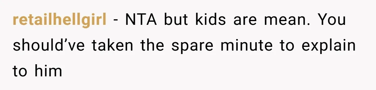 Dad Let His Son Wear A Dress To School, Then His Son Paid The Price retailhellgirl − NTA but kids are mean. You should’ve taken the spare minute to explain to him