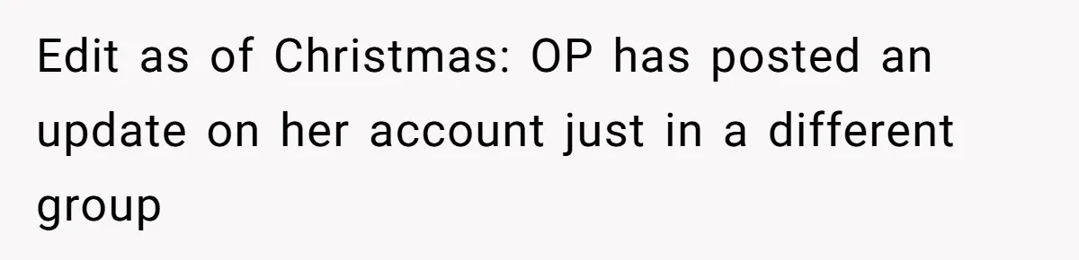 Woman Walks Out Of Grocery Store After Husband Starts Acting Like A Screaming Toddler In Public Edit as of Christmas: OP has posted an update on her account just in a different group