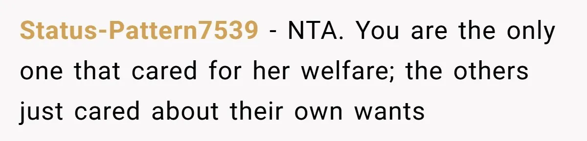 Man Can’t Believe Family Blames Him After Sister Escapes Abuse Status-Pattern7539 − NTA. You are the only one that cared for her welfare; the others just cared about their own wants