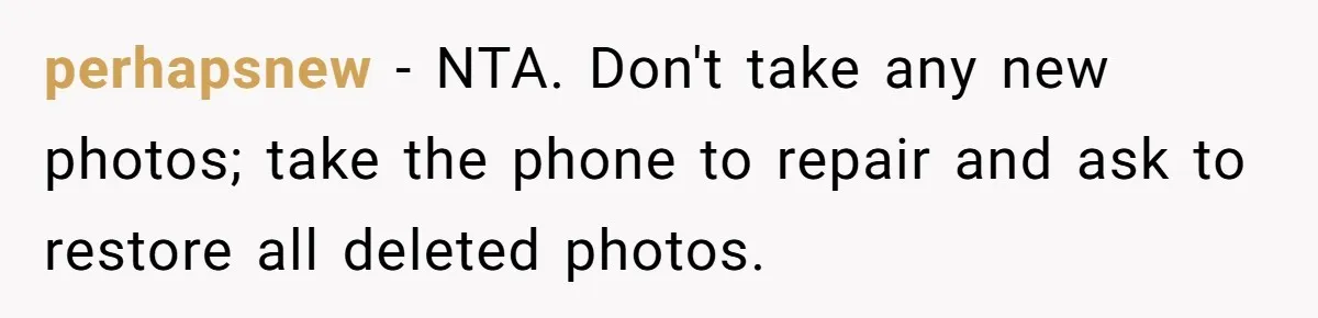 perhapsnew − NTA. Don't take any new photos; take the phone to repair and ask to restore all deleted photos.