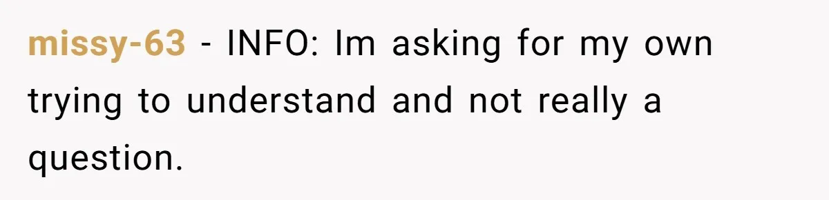 Woman Lies About Pregnancy To Protect Her Trans Husband From Transphobic Family missy-63 − INFO: Im asking for my own trying to understand and not really a question.