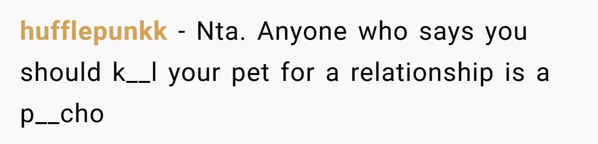 Man Tells Girlfriend To Sell Or Kill Her Horse To Prove She Loves Him hufflepunkk − Nta. Anyone who says you should k__l your pet for a relationship is a p__cho