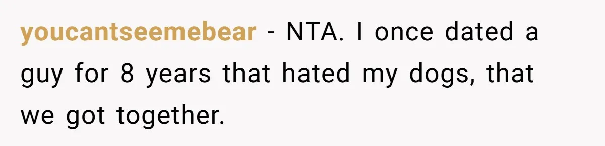 Man Tells Girlfriend To Sell Or Kill Her Horse To Prove She Loves Him youcantseemebear − NTA. I once dated a guy for 8 years that hated my dogs, that we got together.