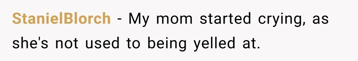 Woman Watched Her Parents Turn Cold Toward Their Adopted Granddaughter After Demanding A Biological Grandson StanielBlorch − My mom started crying, as she's not used to being yelled at.