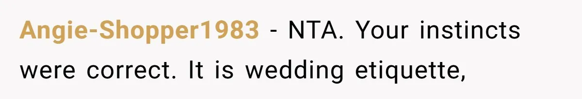 Man Asks Girlfriend To Change Off-White Dress For Wedding, Gets Accused Of Being Controlling Angie-Shopper1983 − NTA. Your instincts were correct. It is wedding etiquette,
