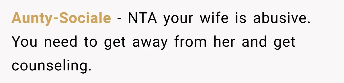 Man Watches In Silence As Security Escorts His Wife Out Of His Workplace Aunty-Sociale − NTA your wife is abusive. You need to get away from her and get counseling.