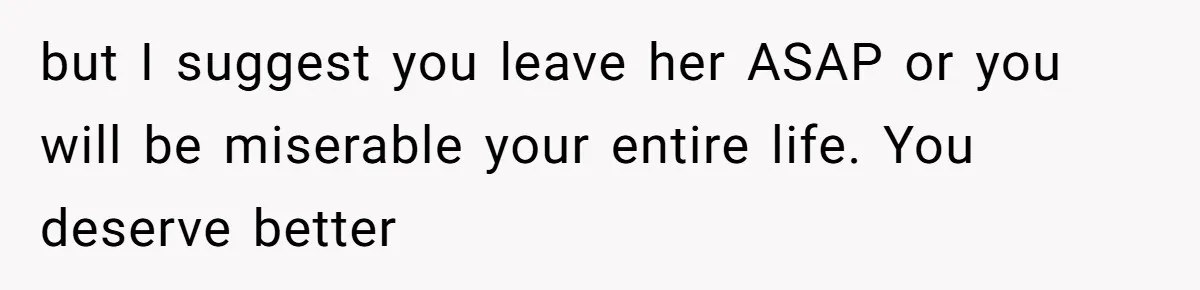 Man Watches In Silence As Security Escorts His Wife Out Of His Workplace but I suggest you leave her ASAP or you will be miserable your entire life. You deserve better