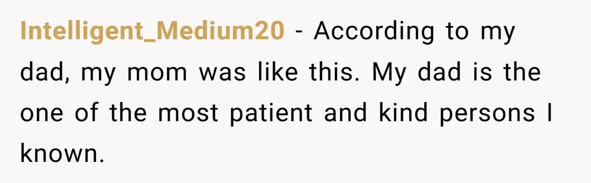 This New Mom Refuses to Leave Her Parents Behind, Even for an Ice Cream Date Intelligent_Medium20 − According to my dad, my mom was like this. My dad is the one of the most patient and kind persons I known.