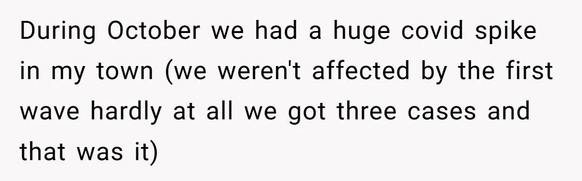 Should a Teenager Pay for Her Brother’s Childcare? This Dad Thinks So During October we had a huge covid spike in my town (we weren't affected by the first wave hardly at all we got three cases and that was it)