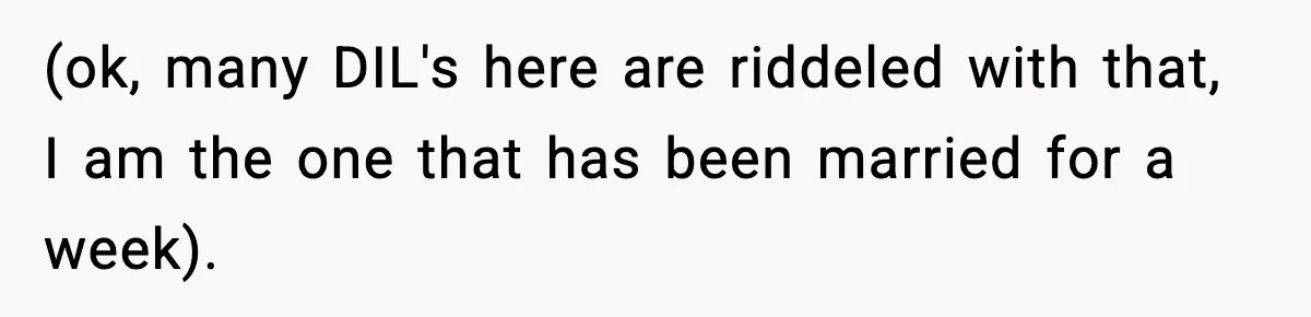 Marriage Ends After Husband Sides With Mother Who Put Bride in Hospital (ok, many DIL's here are riddeled with that, I am the one that has been married for a week).