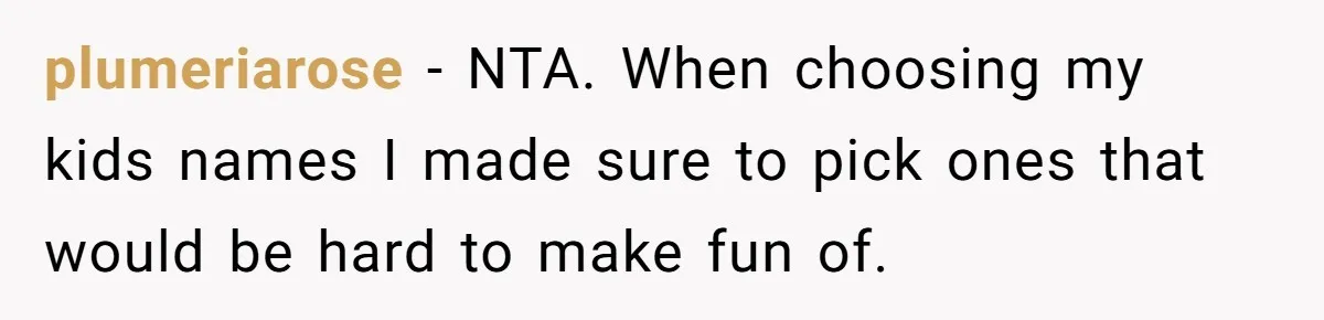 Aunt Adopts Her Niece And Changes Her Unusual Birth Name To Shield Her From Mockery plumeriarose − NTA. When choosing my kids names I made sure to pick ones that would be hard to make fun of.