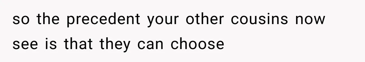 Executor Refuses To Release Grandma’s College Fund To Niece After She Fails To Meet GPA Requirement so the precedent your other cousins now see is that they can choose