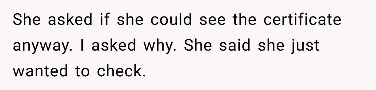Mom Refuses To Reveal Which Son Is Hers, Family Calls Her Selfish Over “Irrelevant” Biology She asked if she could see the certificate anyway. I asked why. She said she just wanted to check.