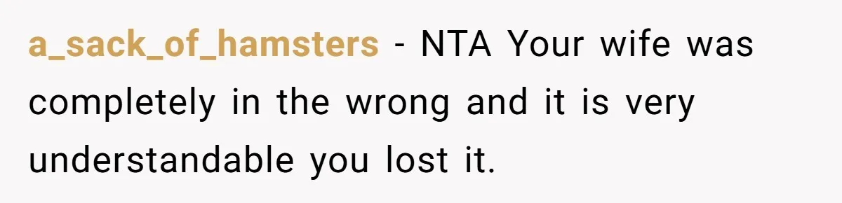 Wife Tries To Control MIL's Funeral, Husbands Snaps And Tells Her To "Be Quiet" In The Most Surprising Way a_sack_of_hamsters − NTA Your wife was completely in the wrong and it is very understandable you lost it.
