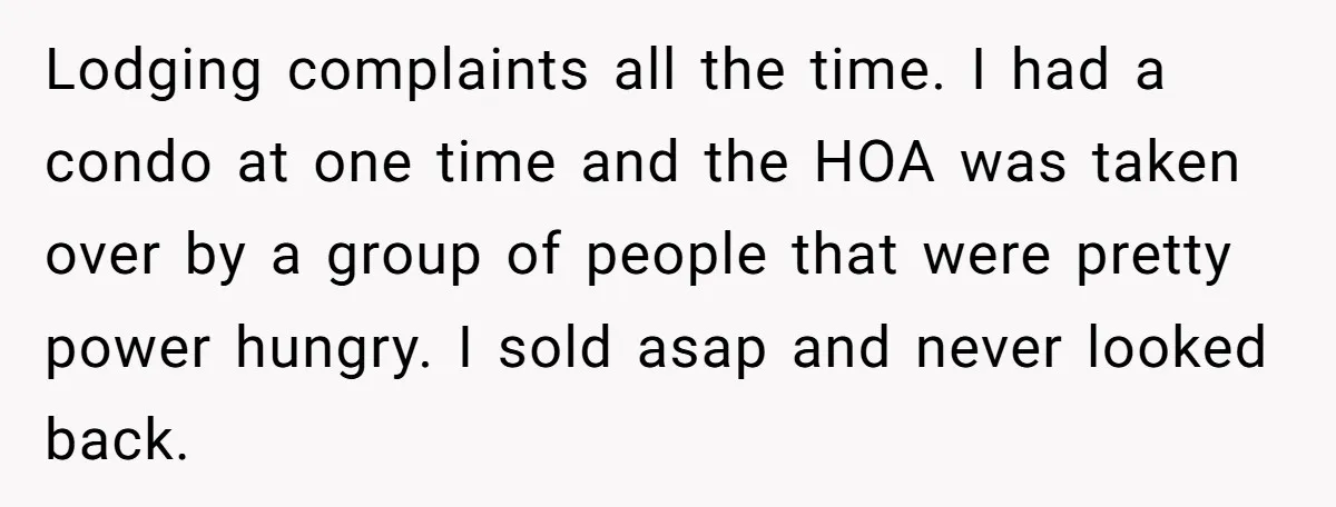 HOA Bans Repairing Cars In The Drive Way, Two Teens Find A Loophole To "Fight The Power" Lodging complaints all the time. I had a condo at one time and the HOA was taken over by a group of people that were pretty power hungry. I sold...
