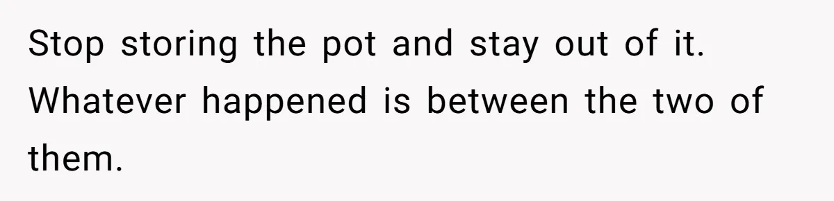Her Sister Accused Her Ex Of Cheating, But She Exposed The Real Reason For The Breakup Stop storing the pot and stay out of it. Whatever happened is between the two of them.