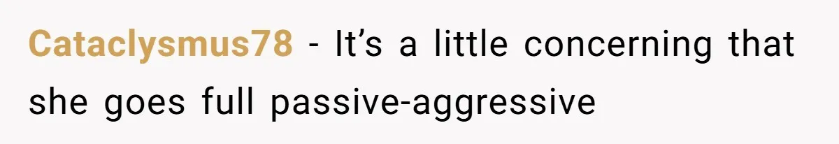 Man Secretly Eats Fast Food Before Dinner After Wife Keeps Serving Him Tiny Meals, Gets Exposed By Mother-In-Law Cataclysmus78 − It’s a little concerning that she goes full passive-aggressive