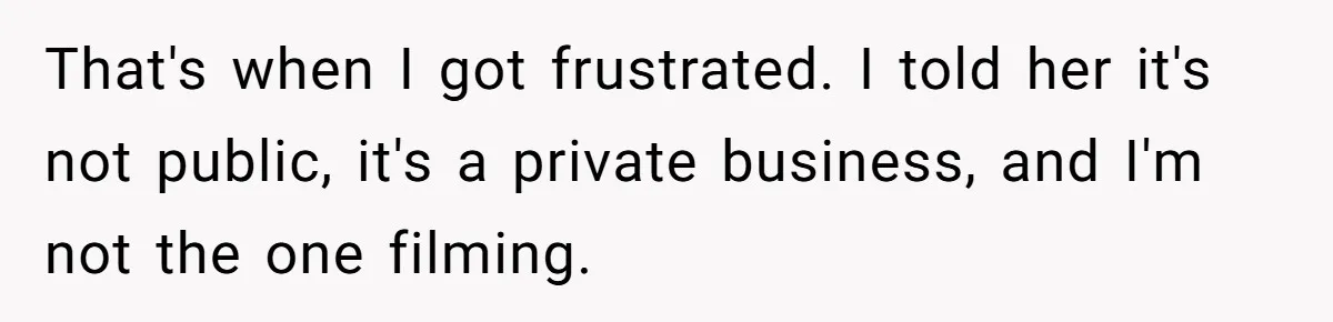 Man Asks Gym Influencer To Stop Filming Him, Gets Called A Creep Instead That's when I got frustrated. I told her it's not public, it's a private business, and I'm not the one filming.