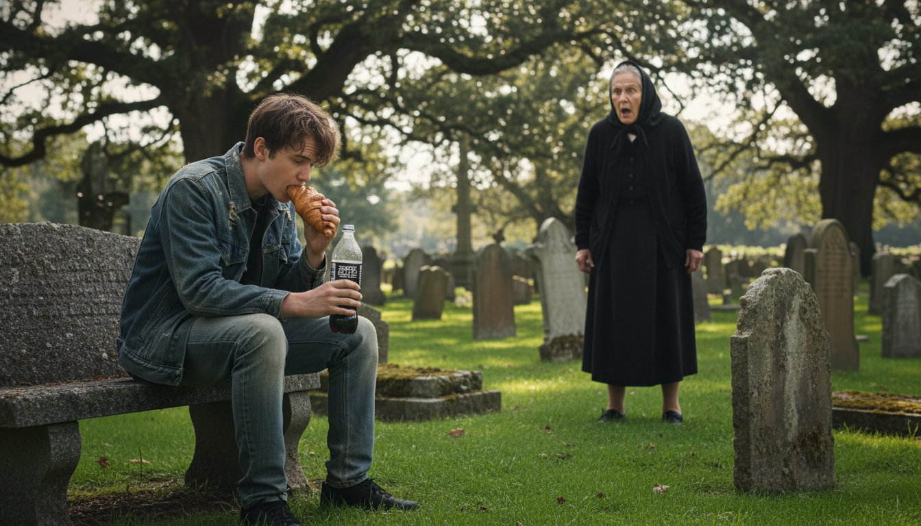 A Post Surgery Snack In A Cemetery Leads To An Unexpected Moral Lecture From A Stranger A Post Surgery Snack In A Cemetery Leads To An Unexpected Moral Lecture From A Stranger