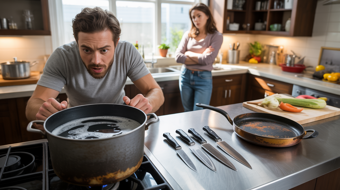 Chef Makes Girlfriend Use "S__t Pans" After She Keep Damaging His Expensive Kitchen Tools Chef Makes Girlfriend Use "S__t Pans" After She Keep Damaging His Expensive Kitchen Tools