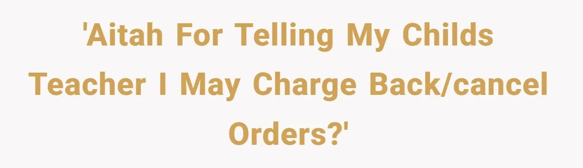 Dad Threatens To Cancel School Fundraiser Order After His Son Doesn’t Get Oculus Prize 'AITAH For telling my childs teacher I may charge back/cancel orders?'