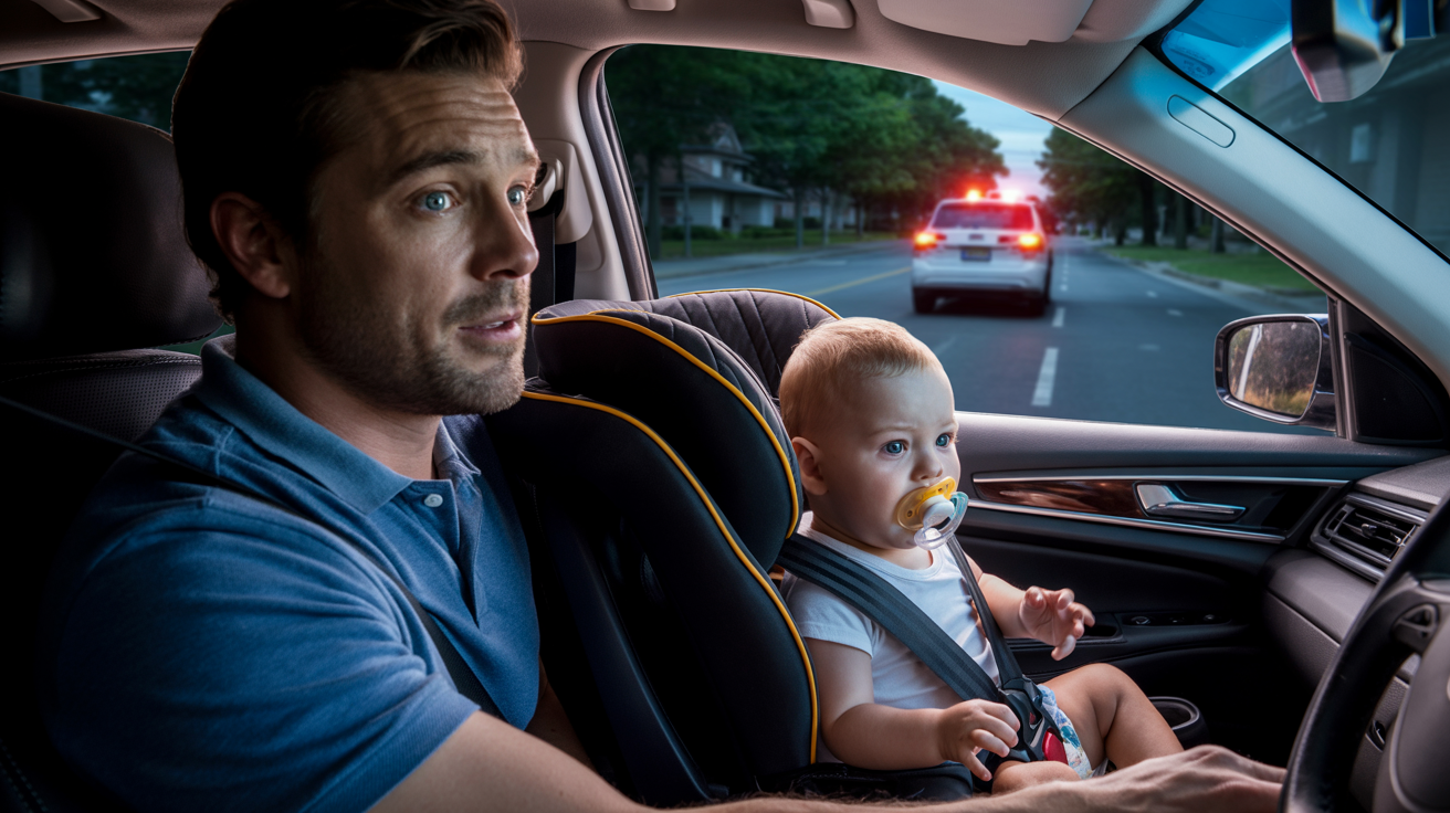 Dad Uses Crying Baby In Car To Escape Traffic Ticket At Night Dad Uses Crying Baby In Car To Escape Traffic Ticket At Night